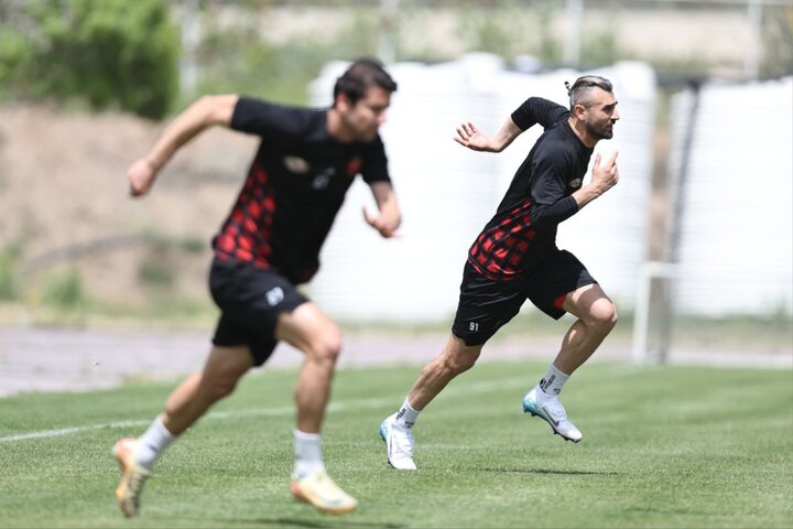 آخرین تمرین پرسپولیس قبل از بازی با نساجی برگزار شد
